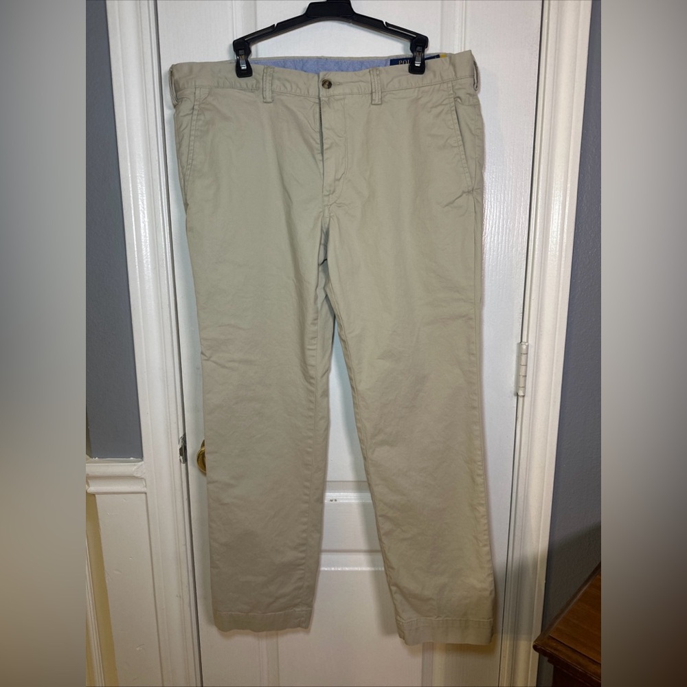 Polo  ralph Lauren Slim Strech Pants Men’s Size 36x30 Color Khaki‎